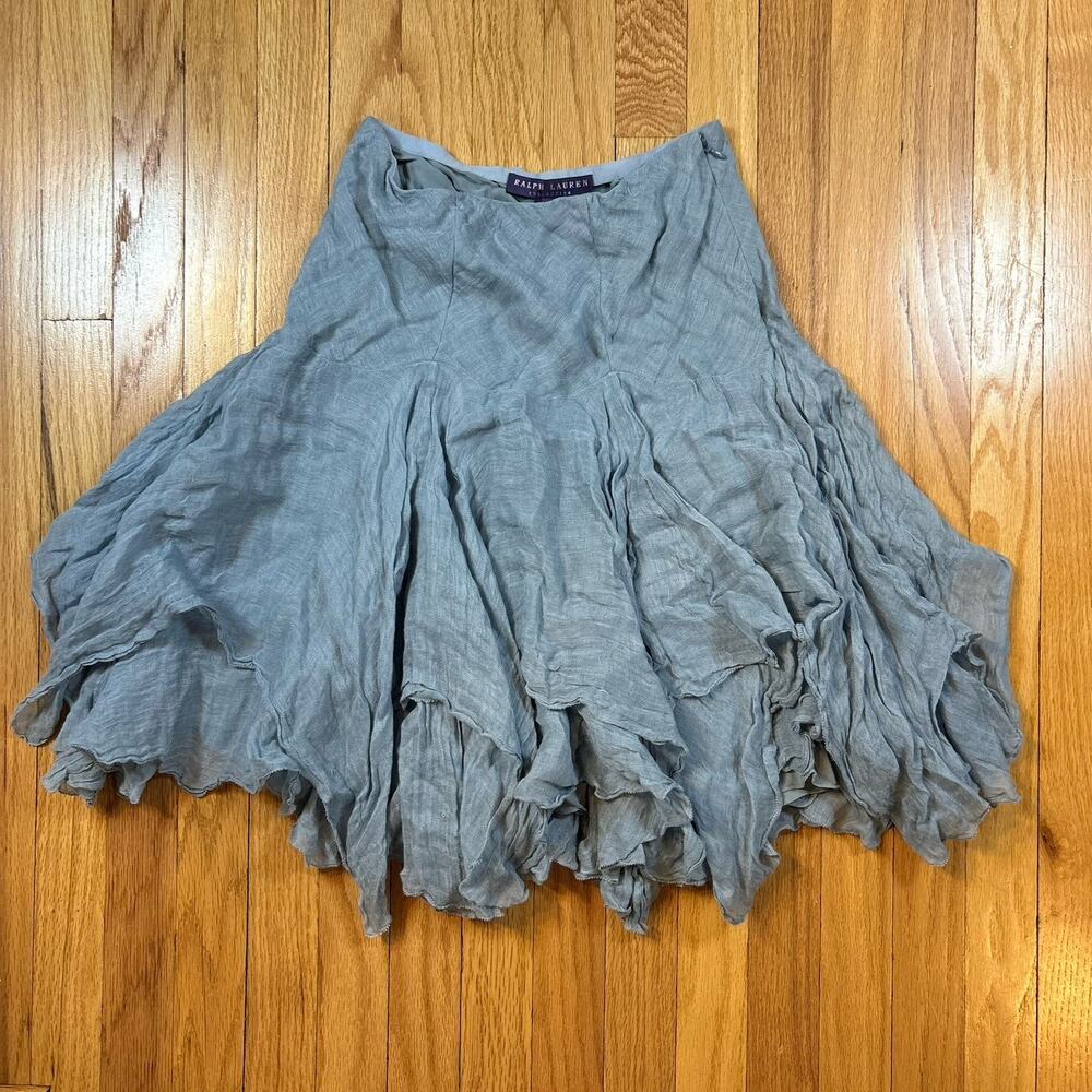Ralph Lauren Purple Label Collection Women’s 4 Midi Skirt Made in USA